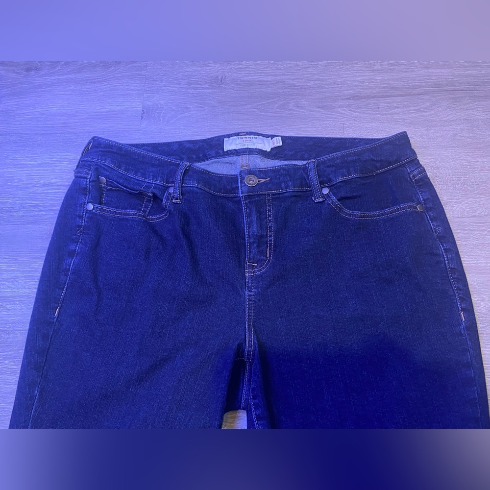 Torrid Denim, Women’s, Dark Blue, Bootcut, Jeans, Size 18T - Picture 2 of 9